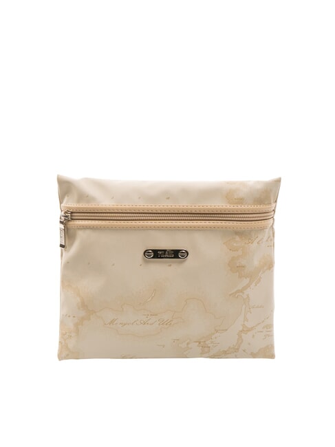 ALVIERO MARTINI PRIMA CLASSE GEO Medium flat sachet BEIGE - Sachets & Travels Cases
