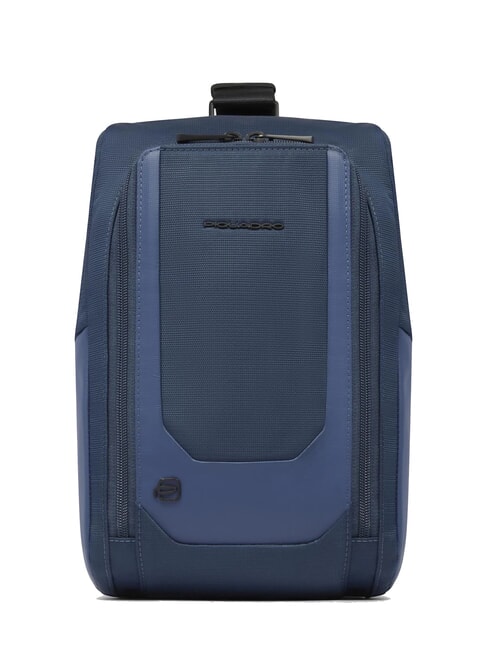PIQUADRO S140 One-shoulder iPad backpack in recycled fabric blue - Laptop backpacks