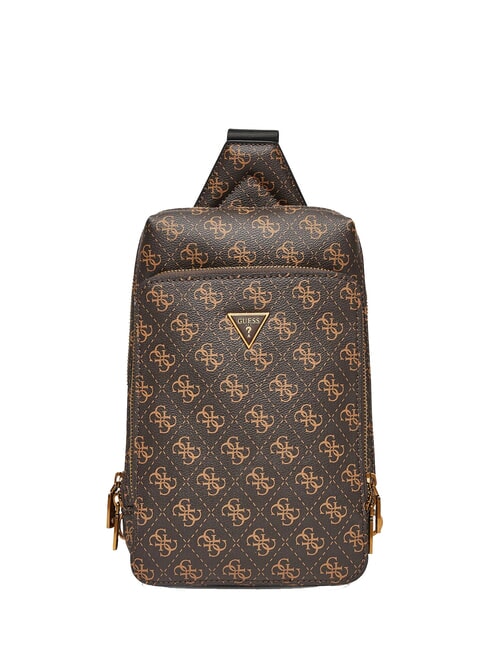 GUESS MILANO 4G Maxi Bag brown/ochre - Over-the-shoulder Bags for Men