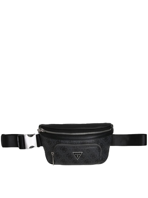 GUESS MILANO Logo print belt bag BLACK - Hip pouches