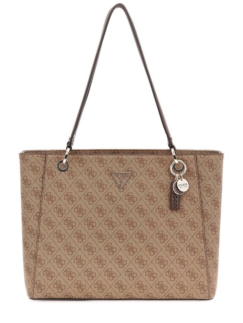 GUESS NOELLE 2  Shoulder Tote Bag latte logo / brown - Women’s Bags