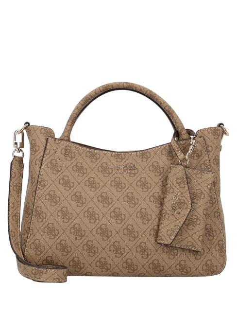 GUESS BRENTON Handbag, with shoulder strap MILK LOGO - Women’s Bags