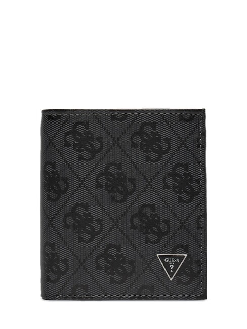 GUESS MILANO  Vertical leather wallet BLACK - Men’s Wallets