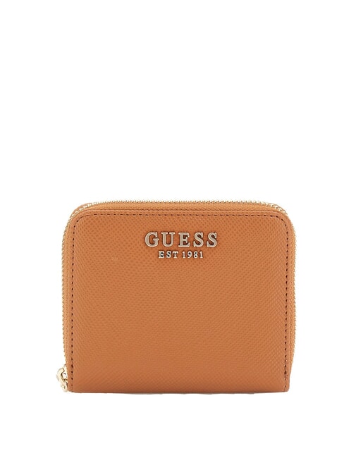 GUESS LAUREL 2  Small zip around wallet light cognac - Women’s Wallets