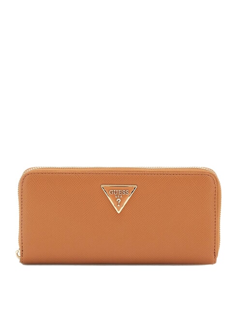 GUESS LAUREL 2 Large zip around wallet light cognac - Women’s Wallets