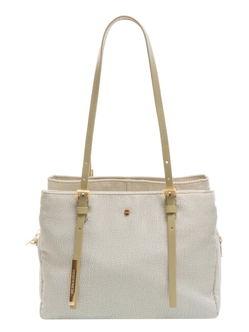 BORBONESE L'ECOLE NYLON Shoulder shopper, with shoulder strap khaki - Women’s Bags