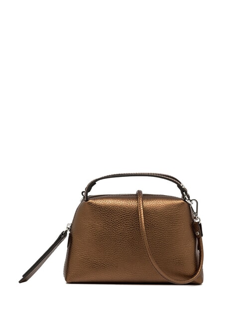 GIANNI CHIARINI ALIFA Metallic leather handbag toasted - Women’s Bags