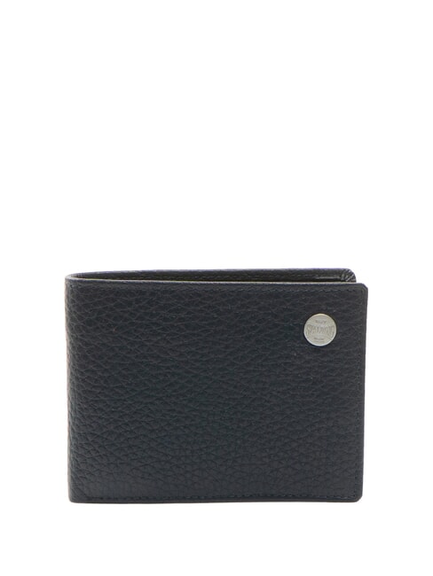 SPALDING SNAP Compact leather wallet blue - Men’s Wallets
