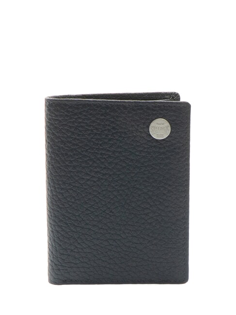 SPALDING SNAP  Hammered Leather Vertical Wallet blue - Men’s Wallets
