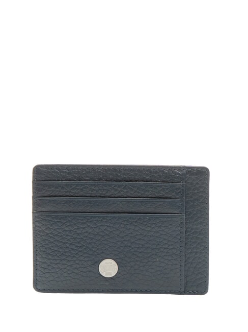 SPALDING SNAP  Leather card holder blue - Men’s Wallets