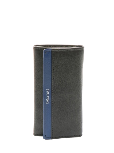 SPALDING STRIPE Leather key case black/navy - Key holders