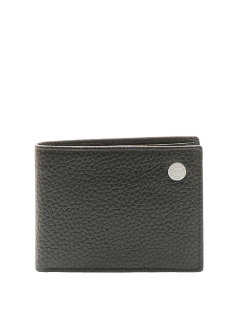 SPALDING SNAP  Leather wallet with card slots black - Men’s Wallets