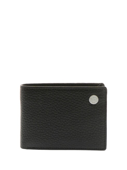 SPALDING SNAP Compact leather wallet black - Men’s Wallets