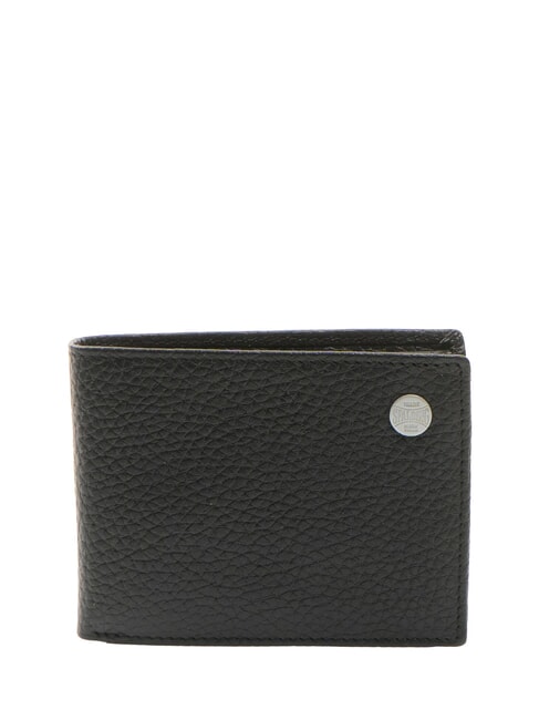 SPALDING SNAP Wallet with coin purse, in leather black - Men’s Wallets