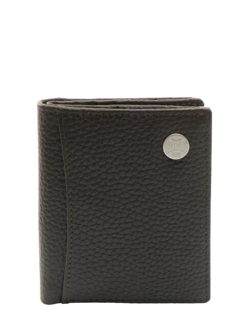 SPALDING SNAP  Hammered leather wallet testamoro - Men’s Wallets