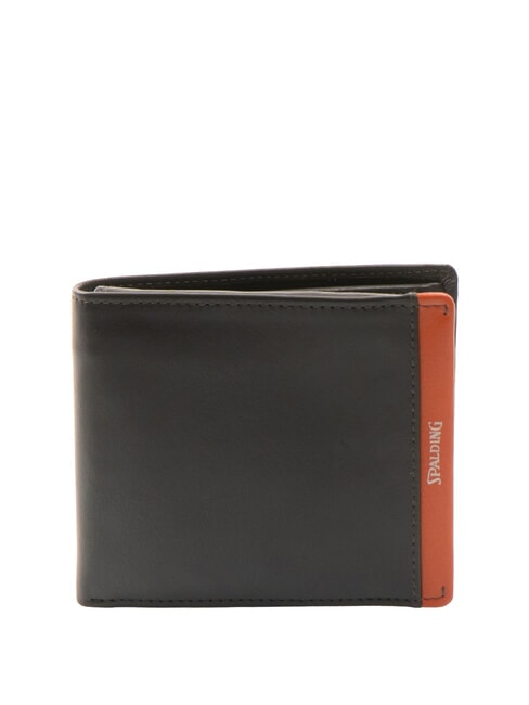 SPALDING SNAP  Leather wallet with coin purse brown/orange - Men’s Wallets