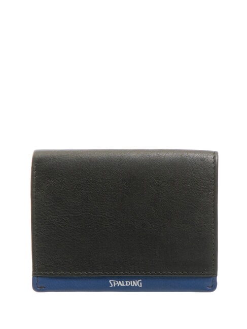 SPALDING SNAP  Leather wallet black/navy - Men’s Wallets