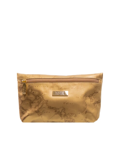 ALVIERO MARTINI PRIMA CLASSE GEO Large square sachet dark gold - Sachets & Travels Cases
