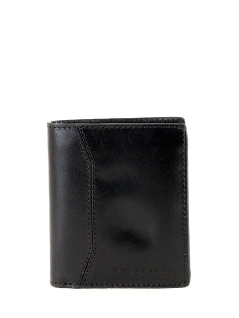 THE BRIDGE FILIPPO Leather wallet black / dark matte ruthenium - Men’s Wallets