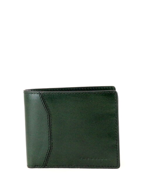 THE BRIDGE FILIPPO Leather wallet 8cc malachite/rut. dark - Men’s Wallets
