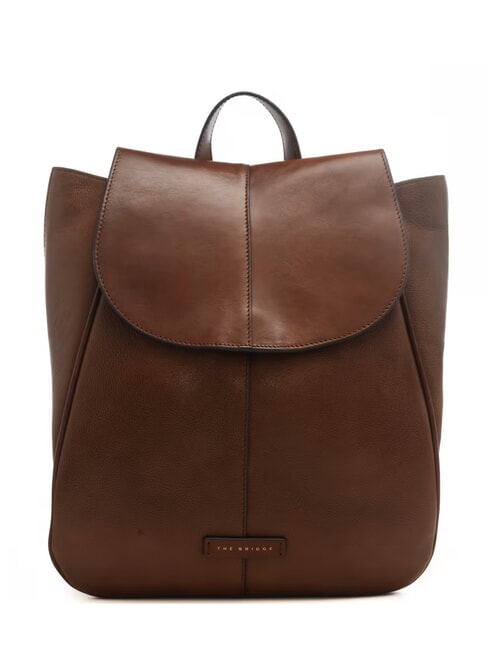 THE BRIDGE ELISABETTA Leather backpack BROWN - Women’s Bags