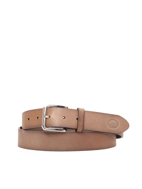 THE BRIDGE BRUNELLESCHI Leather belt smoke abb nickel - Belts