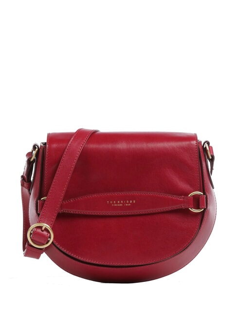 THE BRIDGE BETTINA Shoulder bag, in leather berry abb. gold - Women’s Bags