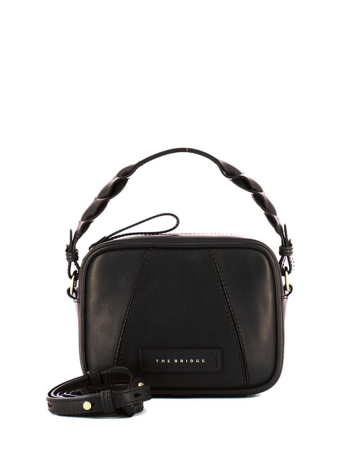 THE BRIDGE BRIGIDA  Mini hand bag, with shoulder strap Black Gold - Women’s Bags