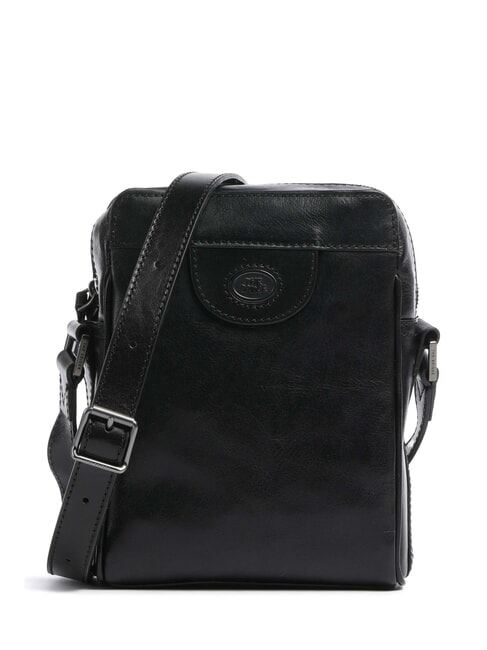 THE BRIDGE FABIO  Leather bag black / dark matte ruthenium - Over-the-shoulder Bags for Men