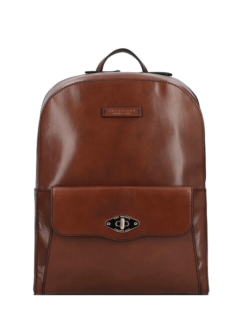 THE BRIDGE BARBARA Smooth leather backpack BROWN - Women’s Bags