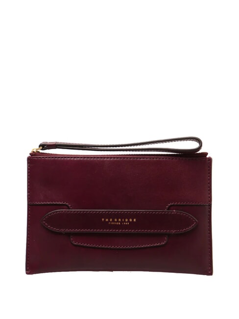 THE BRIDGE LUCREZIA Clutch bag with leather cuff grape abb. gold - Women’s Bags