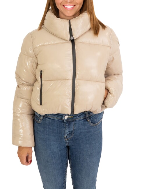 CANADIAN SUMMERSIDE Short shiny down jacket recycled glossy goat - Women's down jackets