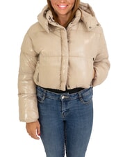 CANADIAN MINGAN Short shiny down jacket with hood recycled glossy goat - Women's down jackets - 1