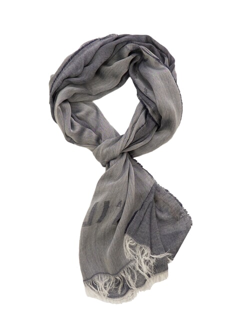 ALVIERO MARTINI PRIMA CLASSE GEO PLAIN Modal and viscose scarf Navy blue - Scarves
