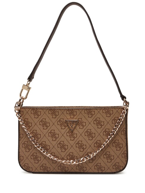 GUESS NOELLE 2 Chain Mini Shoulder Bag latte logo / brown - Women’s Bags