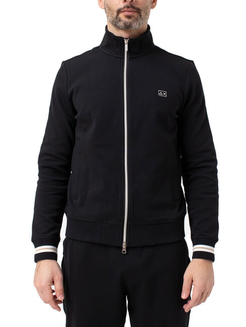 SUN68 HERITAGE Full zip sweatshirt black - Sweatshirts