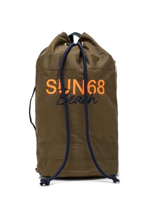 SUN68 CABARDINE Cotton beach bag dark military - Women’s Bags