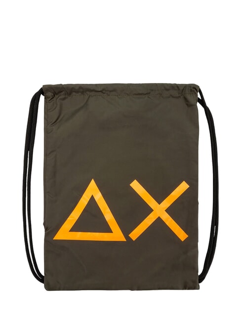 SUN68 SHOE BAG Shoe bag military/fluorescent orange - Travel Accessories