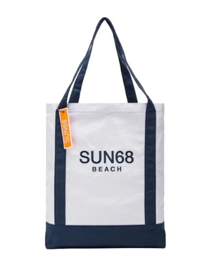 SUN68 CABARDINE Canvas beach bag white - Women’s Bags