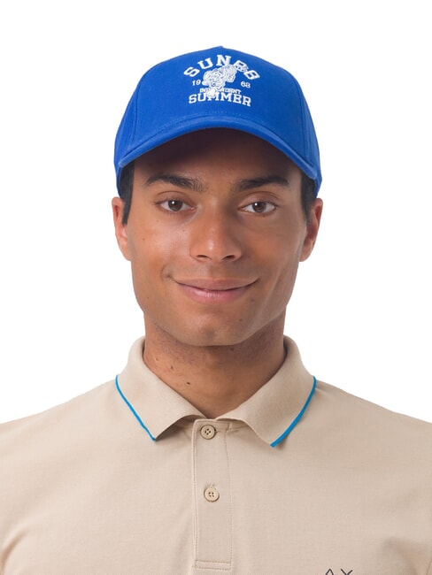 SUN68 LOGO Baseball cap blue - Hats