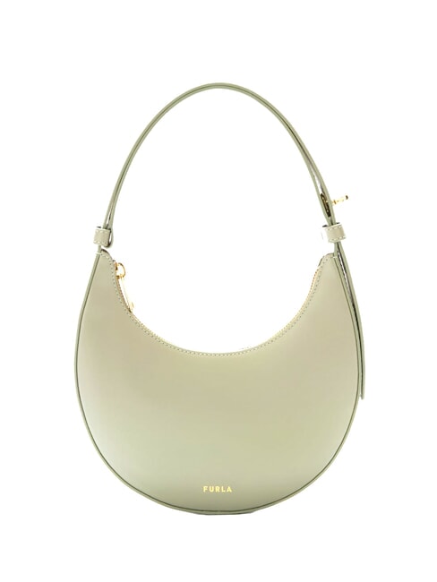 FURLA DELIZIA  Mini shoulder bag, in leather light sage - Women’s Bags