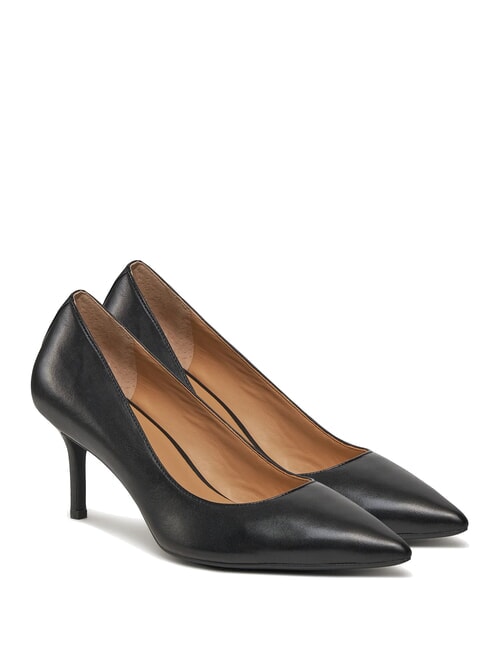 RALPH LAUREN LANETTE Leather décolleté BLACK - Women’s shoes