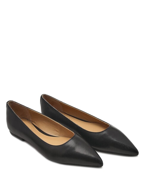 RALPH LAUREN LONDYN  Leather ballerinas BLACK - Women’s shoes