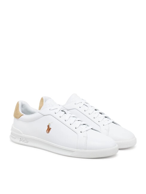 RALPH LAUREN HERITAGE COURT II  Leather sneakers white / navy pp - Men’s shoes