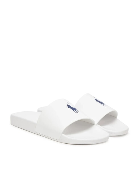 RALPH LAUREN POLO SLIDE Slippers ceramic white - Unisex shoes