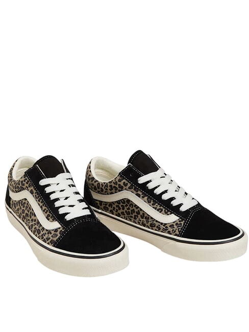 VANS OLD SKOOL COLOR THEORY Canvas sneakers black/leopard - Unisex shoes