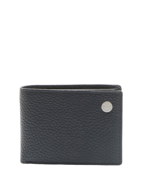 SPALDING SNAP Wallet with coin purse, in leather blue - Men’s Wallets