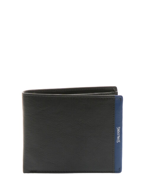 SPALDING SNAP  Leather wallet with coin purse black/navy - Men’s Wallets