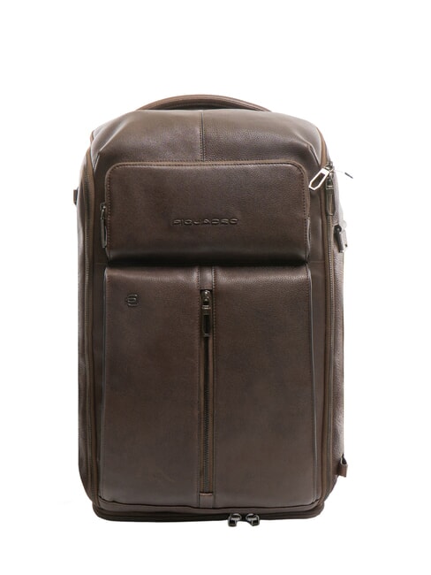 PIQUADRO W130 Leather Backpack/Duffel Bag MORO - Laptop backpacks