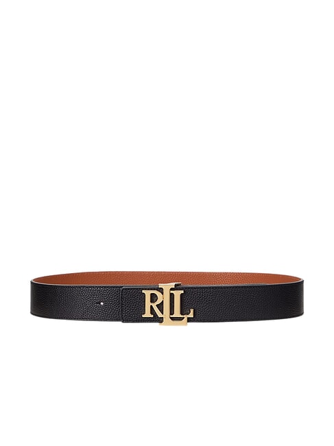 RALPH LAUREN RLL Reversible grained leather belt black - Belts